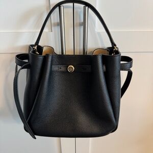 Tory Burch Romy Pebble Leather Bucket Bag